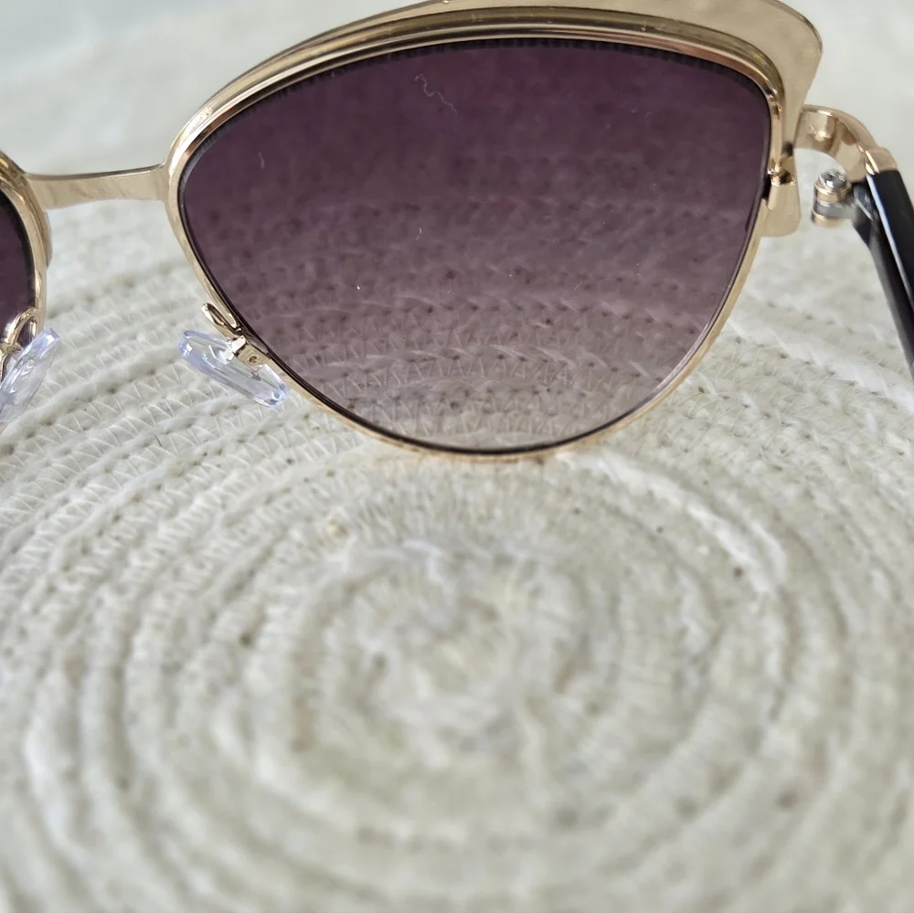 Nanette Lepore Women's NN124 Vintage Metal UV400 Cat Eye Fashion Sunglasses